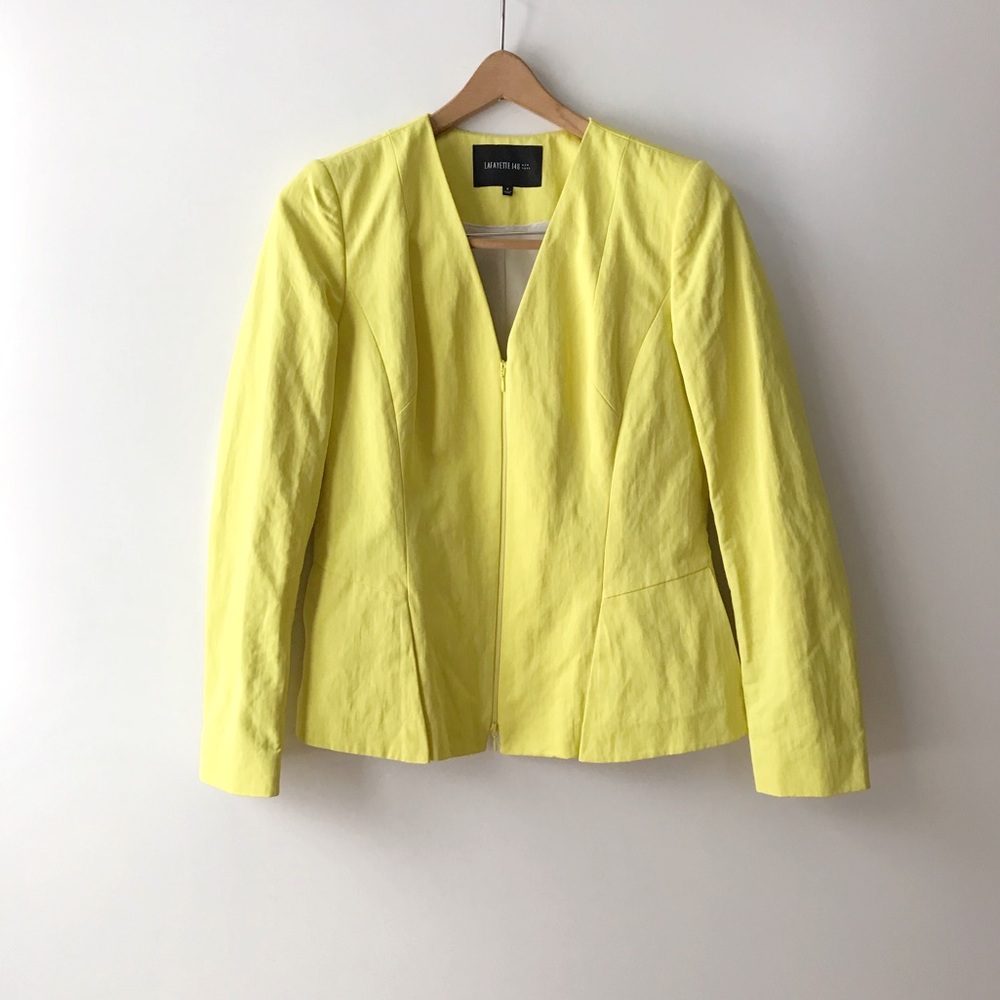 Lafayette 148 New York • Neon Yellow Blazer